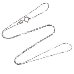 Cable Link Chain Necklace | Italian Vintage Sterling Silver 925 | 18"